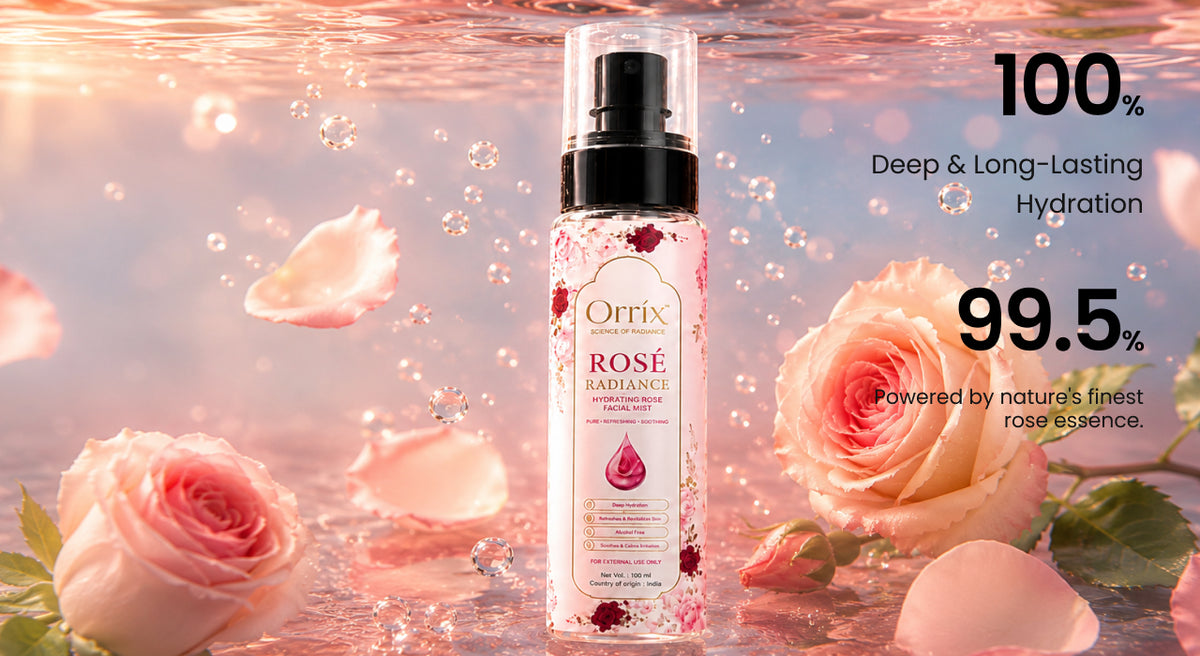 Rose Hydrating Facial Mist Net - 100 ML actives and benefits banner