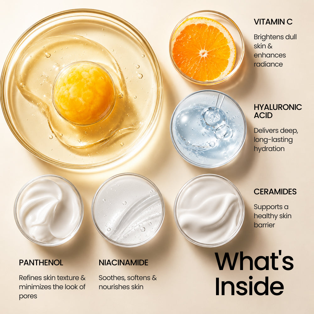 Vitamin C Boba Capsule Net - 70G ingredients banner